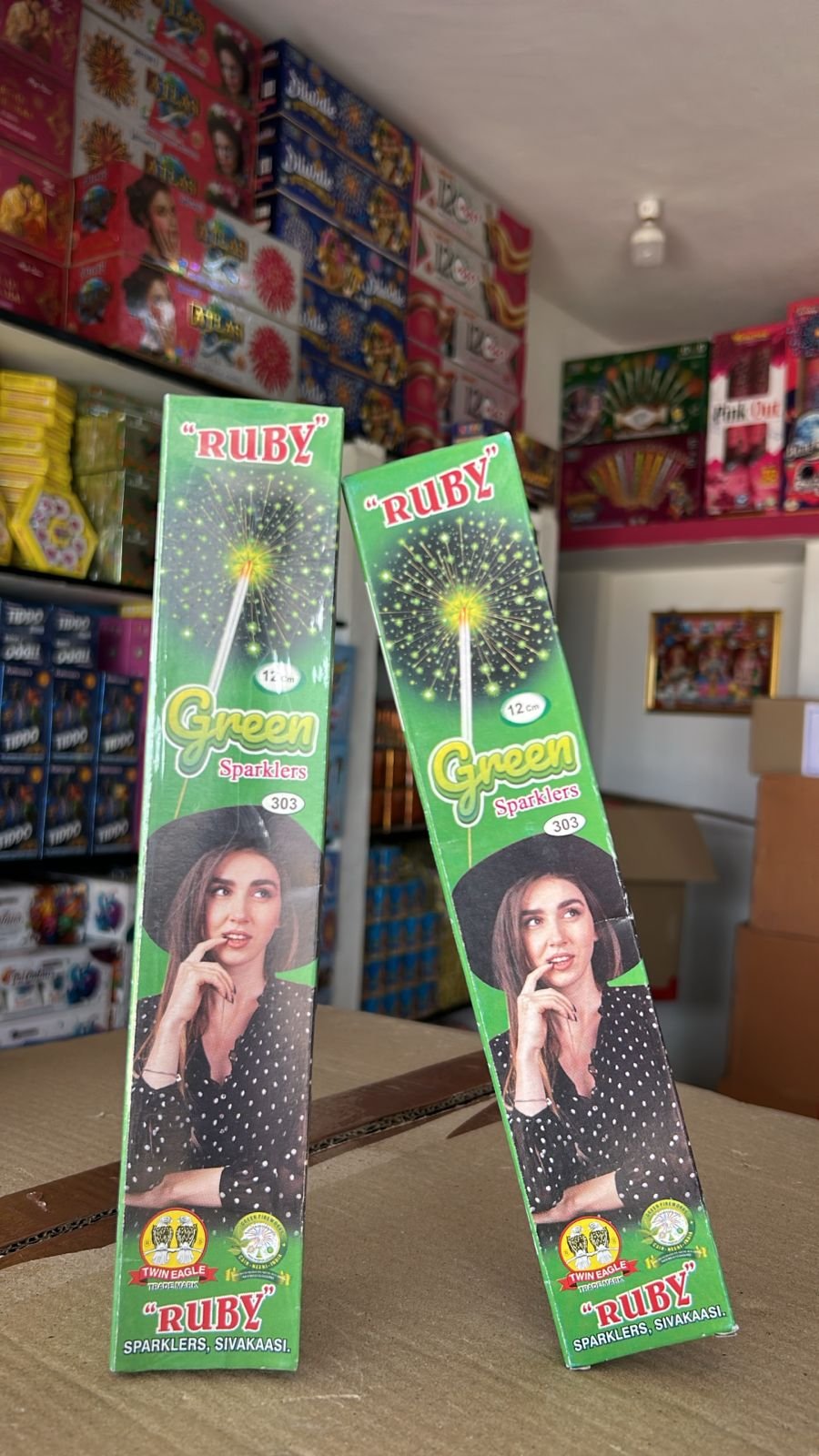 12cm Green Sparklers