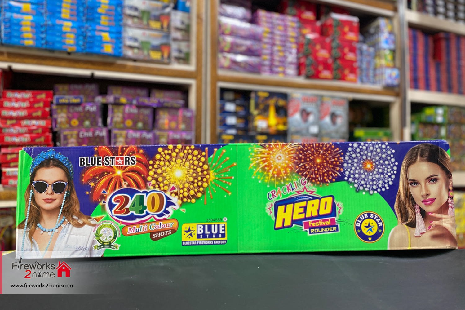 240 Shot Multicolor with Crackling